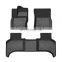 3PC Black Waterproof China Factory Custom Fit Car Floor Mats For defender