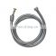 gaobao double lock stainless steel chromed flexible shower hose with ACS CE watermark WRAS certificate