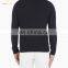 Men Black Turtleneck Rib Stitch Cashmere Sweater