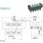 termin Block 600V 101A Through Panel Terminal Block 21.0mm Feed Through Terminal Connectors