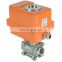 DKV DN15 1/2 inch 2 Way Full Port 12V DC Normally Closed CR2 2 Wire Auto Return stainless steel Electric Ball Valve