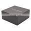 Whiskey storage black sides issue gift packaging white box black inside with bow delivery box