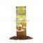 Customized side gusset coffee packaging bags Matt Black Aluminum Foil Stand Up Coffee Bag for ground coffee with valve