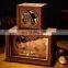 New Custom Logo High Gloss Wood Watch Luxury Case Custom Auto Rotating Winder Wood Watch Box