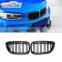 F22 Grille Carbon Fiber Front Kidney Grill Mesh Hood  for BMW 2 Series F22 F23 F87 M2 Gloss Black