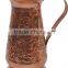 EMBOSSED COPPER WATER JUG / PITCHER