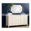 Extra Wide Simple Pattern Wooden Dresser with Spaciours Drawers for Bedroom