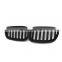 Car Front Gloss Matt Carbon M Color Black 2 Line Double Slat Kidney Grille Grill For BMW X5 E53