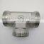 High Quality Malleable Fittings Tee Pipe Fittings Stainless Steel O Rings Thread Tee