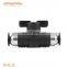 BUC air operated plastic pneumatische hand control valve fitting air Speed Controllers