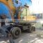 Cheap used South Korea Hyundai 210 w-9 wheel excavator 21 ton wheel digger  on sale in Shanghai