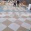 Cream marfile marble floor tile design