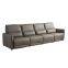 Italian-Style Modern Minimalist First Layer Cowhide Leather Straight Row Sofa Living Room Split Three-Seat Sofa Combination