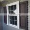 American Style Aluminum Double Hung Window Sash Vertical Sliding Window With Grill Design