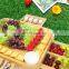 Bamboo Cheese Board Charcuterie Platter With Stainless Steel Cutlery Set Serving Platter Tray For Gift