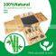 Unique Bamboo Cheese Board Charcuterie Platter & Serving Tray Including 4 Knife