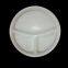 Wholesales 10 Inch 3-Compostable Round PP Plastic Plates Disposable Dinner White Party Dish