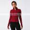 New Arrival Popular Long Sleeves Fitness Sports Coat  Gym Activewear Half Zip Yoga Jacket Top For Women