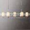 Fabric hanging lamp bar retro decoration restaurant chandelier ceiling light WRIGHT LINEAR CHANDELIER
