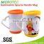 ceramic sublimation mug wrap factory, 11oz heart handle ceramic sublimation mug