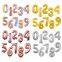 Rainbow Digital Mylar Big Number Balloon 0-9 Happy Birthday Party Decorations Anniversair Helium 32 40 Inch Foil Number Balloons
