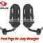 Car accessories feet peg for jeep wrangler black color metal material fits 07-15 JK