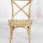 RCH-4001-2 Cross Back Chair Dining Chair Wood Rattan Chair