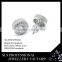 Shiny zircon men's earring designs in SLS jewelry wholesale 925 silver ear ring models by ear