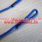 Loop fastening braided rope