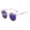 semi-Rimless retro frame design sunglasses