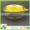 Wholesale food grade round plastic cake box with golden lid