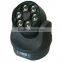 6pcs 12W Moving Beam Light Black Fixture