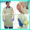 Disposable Poly Coated Protective Isolation Gown with Thumb loops