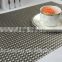wholesales dish mat pvc /cheap placemats/woven pvc placemats for restaurants