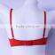 China Bra Factory Red Color no Pad Women Bralette With Lace