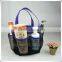Black small nylon mesh drawstring bag