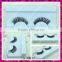 Human hair strip false eyelashes with customer package