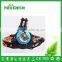 Aluminum alloy LED headlight rechargeable head light 2x18650 battery high power ultra bright headlights