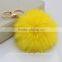 rabbit fur ball keychain rabbit tail keychain rabbit fur key chain