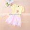 Fashion children summer new frock pretty printed princess tutu baby latest girl dress designs