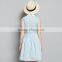 2015 teenager girls new design sleeveless striped slim dress