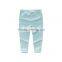 DK0335 dave bella spring autumn girls mint green pants girls striped leggings kids trousers children trousers girls denim pants