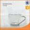 special design glass cup with stainless steel handle