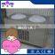 Hot sale stainless steel double flat round pan fried ice cream rolled machine