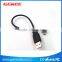 Mini USB male to USB male SYNC data cable features