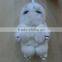 Plush rabbit keychain