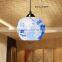 LED Porcelain Pendant Lamp Hand Painted AC 110V/220V E27 Jingdezhen Eggshell Ceramic Decor Light Bulb Warm White Wholesale