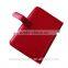 Hot Red Pu/pvc/genuine leather presentation with pocket file folder