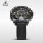 WEIDE Luxury Brand Watch Universe Series Sport Watch Quartz Stainless Steel Back Water Resistant Watches Men Silicone Strap