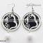 2015 New Design Colored Hoop Round Shaped Earrings In Stock